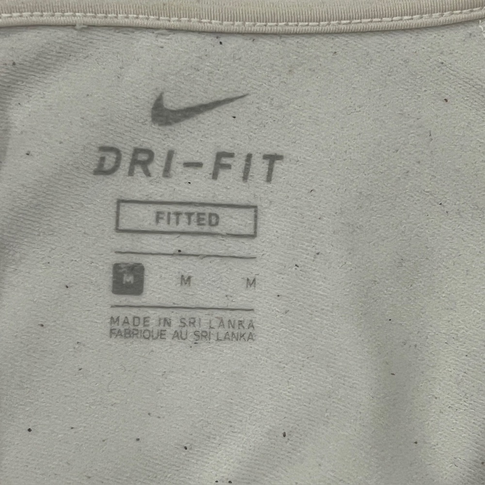 Nike Pro Men's White Long Sleeve Shirt 1/4 Zip Fitted - Picture 5 of 9